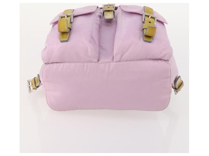 PRADA Backpack Nylon Pink Silver - vista 5
