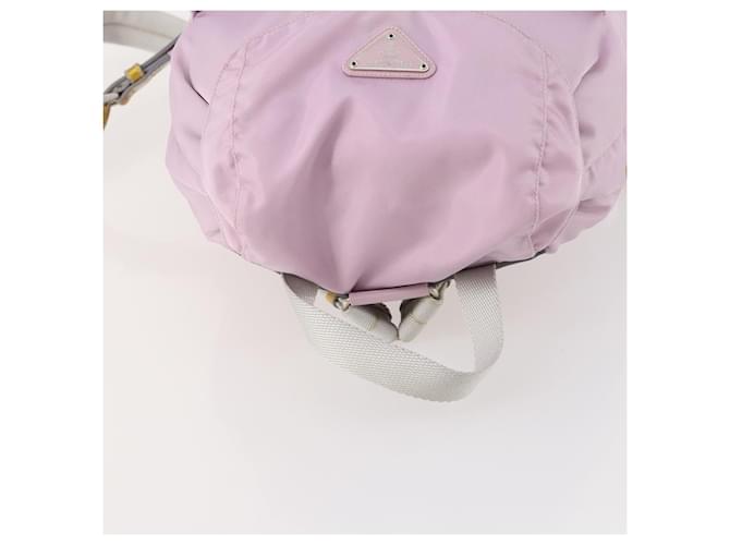 PRADA Backpack Nylon Pink Silver - vista 6