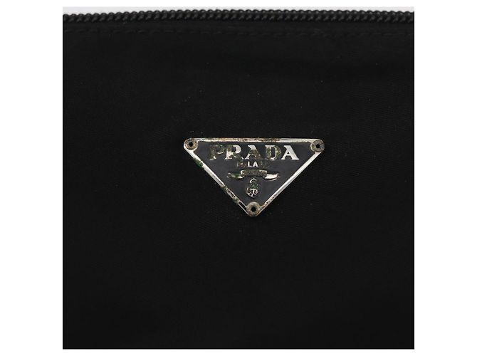 PRADA Accessory Pouch Nylon Black Silver - vista 17