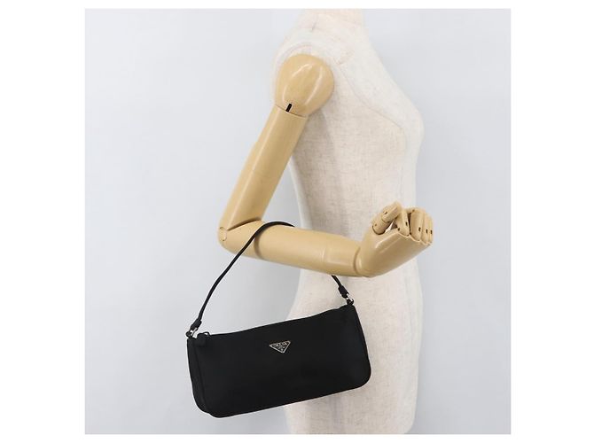 PRADA Accessory Pouch Nylon Black Silver - vista 21