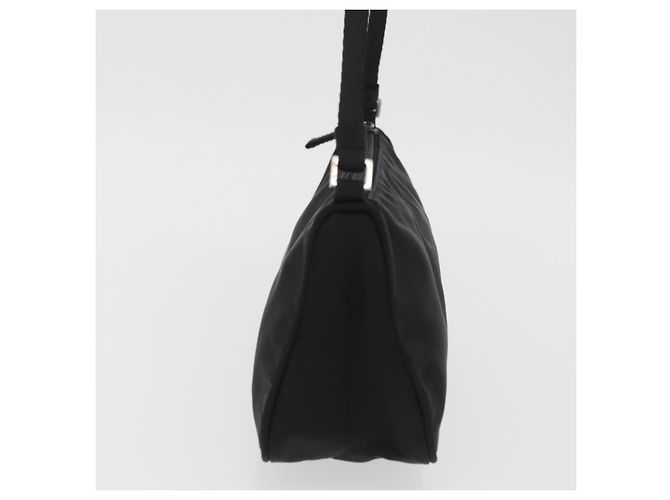 PRADA Accessory Pouch Nylon Black Silver - vista 3
