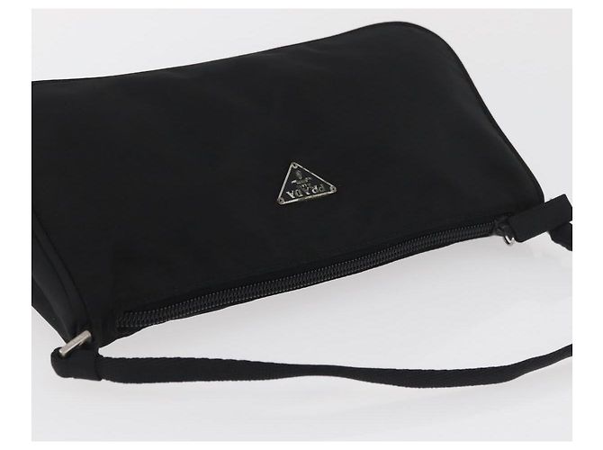 PRADA Accessory Pouch Nylon Black Silver - vista 6