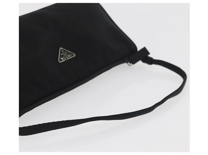 PRADA Accessory Pouch Nylon Black Silver - vista 7