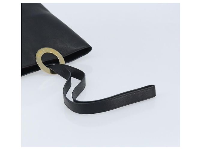 Céline CELINE Circle Shoulder Bag Leather Black Gold - vista 7