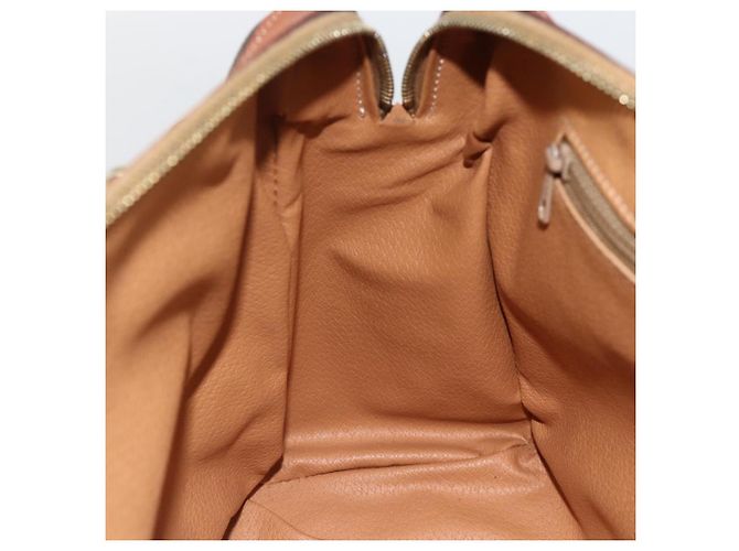 Céline CELINE Macadam Canvas Hand Bag PVC Leather Brown Gold - vista 19