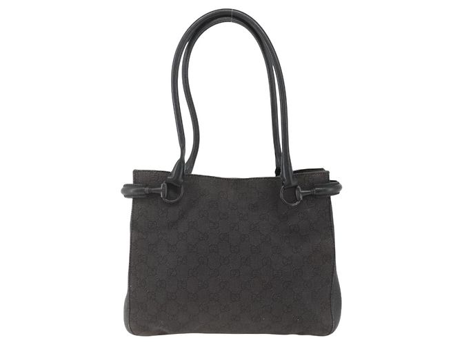 GUCCI GG Canvas Schultertasche Schwarz 101971 - Ansicht 13