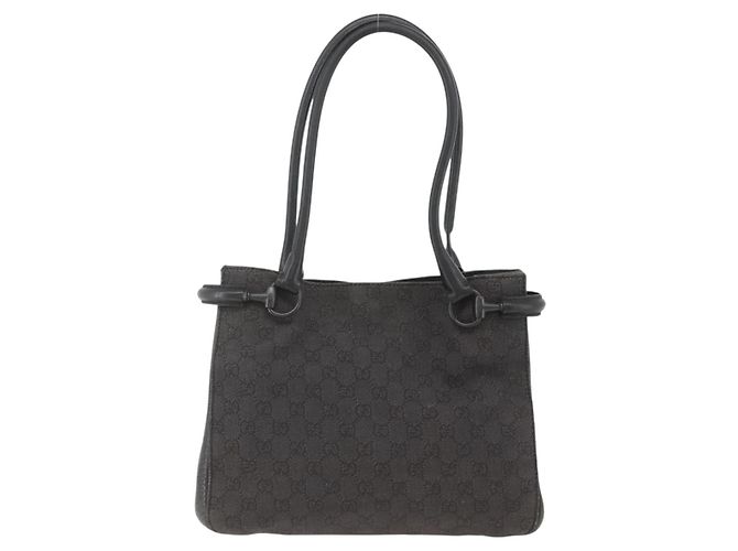 GUCCI GG Canvas Schultertasche Schwarz 101971 - Ansicht 2