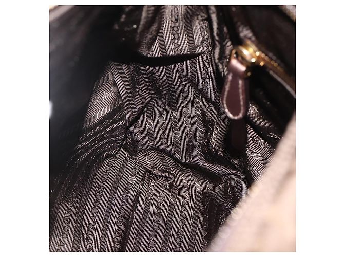 PRADA Shoulder Bag Nylon Khaki Gold - vista 25