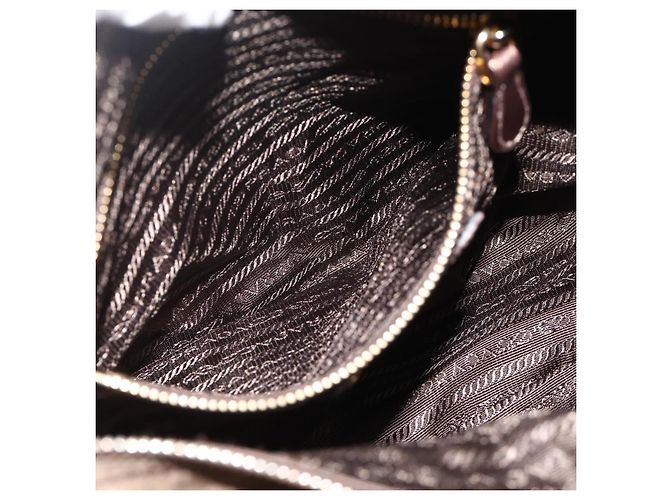 PRADA Shoulder Bag Nylon Khaki Gold - vista 27