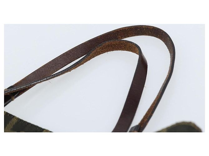 FENDI Zucca Canvas Hand Bag Black Brown - vista 14