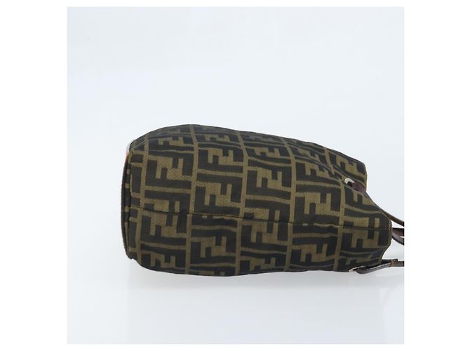 FENDI Zucca Canvas Hand Bag Black Brown - vista 3