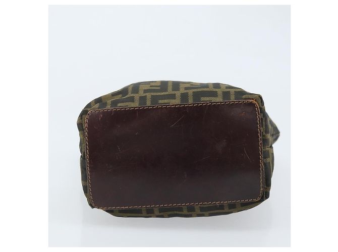 FENDI Zucca Canvas Hand Bag Black Brown - vista 5