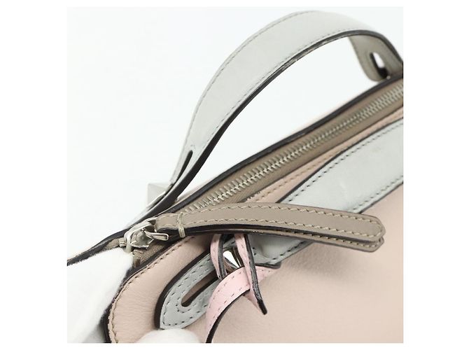 FENDI By The Way Shoulder Bag Leather 2way Beige Silver - vista 10