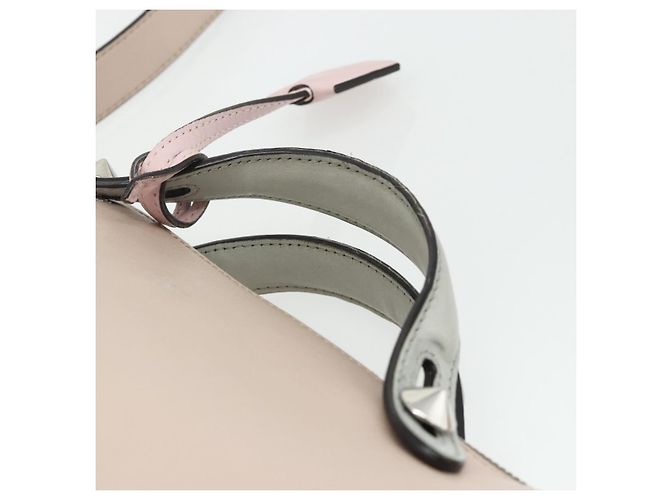 FENDI By The Way Shoulder Bag Leather 2way Beige Silver - vista 14