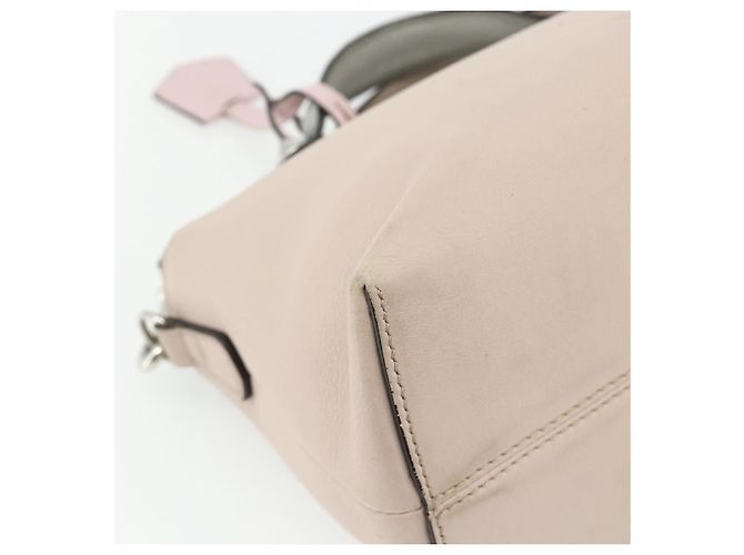 FENDI By The Way Shoulder Bag Leather 2way Beige Silver - vista 16