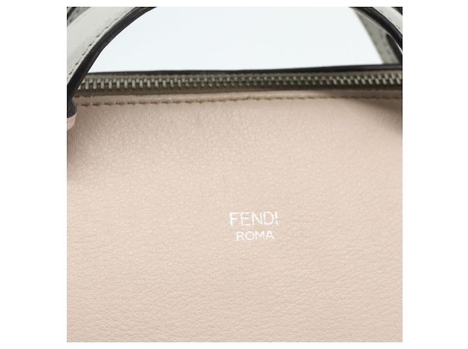 FENDI By The Way Shoulder Bag Leather 2way Beige Silver - vista 19
