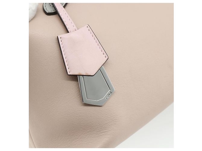 FENDI By The Way Shoulder Bag Leather 2way Beige Silver - vista 20