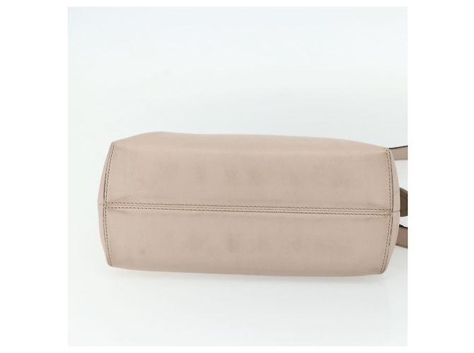 FENDI By The Way Shoulder Bag Leather 2way Beige Silver - vista 5