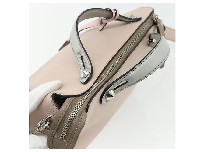 FENDI By The Way Shoulder Bag Leather 2way Beige Silver - vista 6