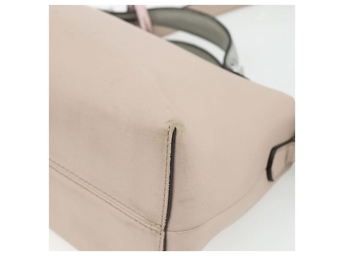 FENDI By The Way Shoulder Bag Leather 2way Beige Silver - vista 9