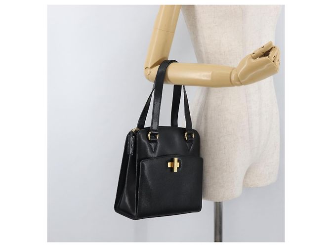 Céline CELINE Hand Bag Leather Black Gold - vista 24