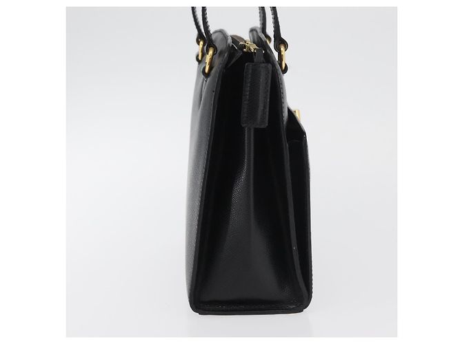Céline CELINE Hand Bag Leather Black Gold - vista 4