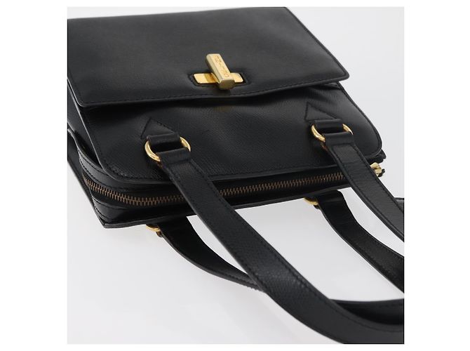 Céline CELINE Hand Bag Leather Black Gold - vista 6