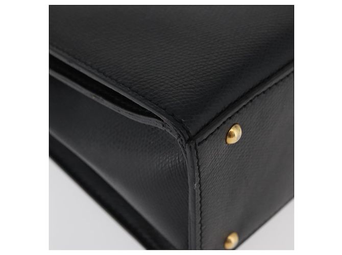 Céline CELINE Hand Bag Leather Black Gold - vista 9