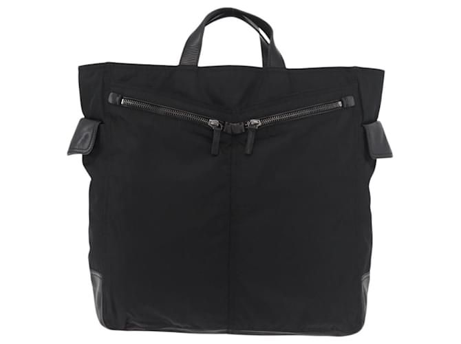 PRADA Hand Bag Nylon Black Silver - vista 13