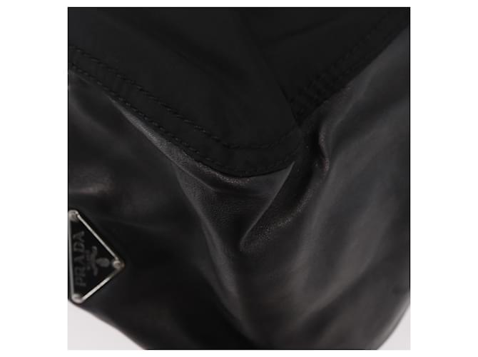 PRADA Hand Bag Nylon Black Silver - vista 16