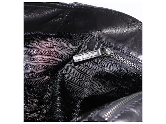 PRADA Hand Bag Nylon Black Silver - vista 19