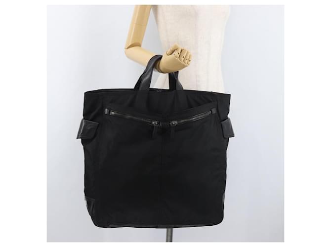 PRADA Hand Bag Nylon Black Silver - vista 21