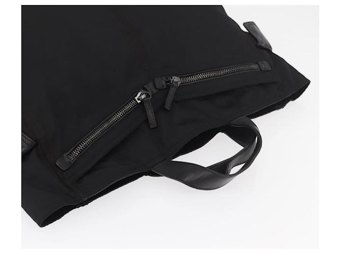 PRADA Hand Bag Nylon Black Silver - vista 6