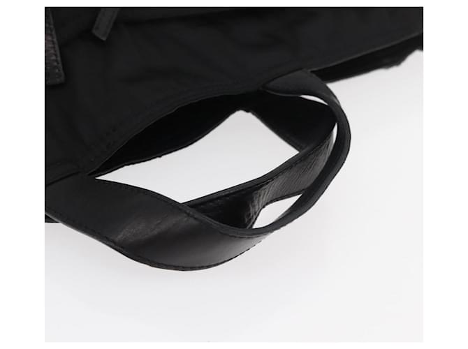 PRADA Hand Bag Nylon Black Silver - vista 7