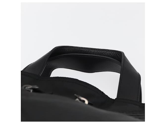 PRADA Hand Bag Nylon Black Silver - vista 8