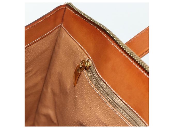 Céline CELINE Macadam Canvas Hand Bag PVC Leather Brown Gold - vista 20