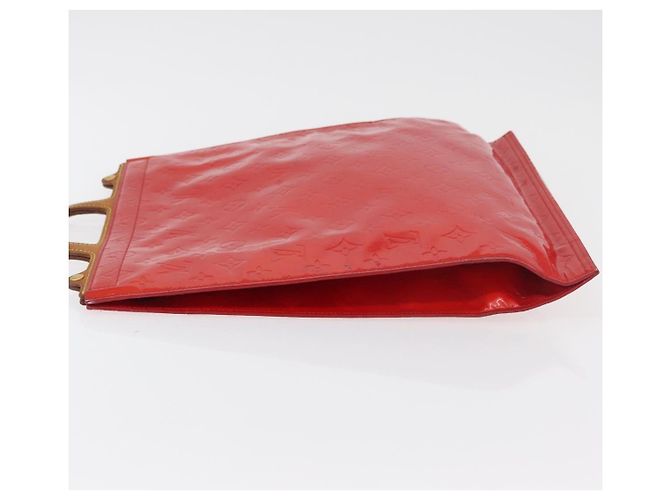 LOUIS VUITTON Monogram Vernis Stanton Tote Bag Red M91078 LV - vista 5