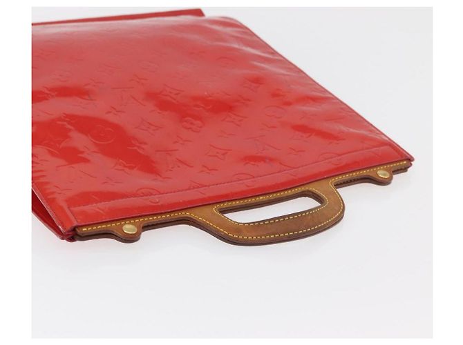 LOUIS VUITTON Monogram Vernis Stanton Tote Bag Red M91078 LV - vista 6