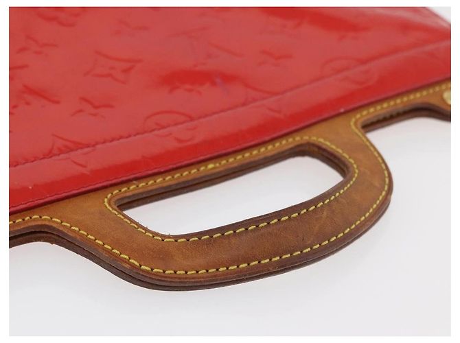 LOUIS VUITTON Monogram Vernis Stanton Tote Bag Red M91078 LV - vista 7