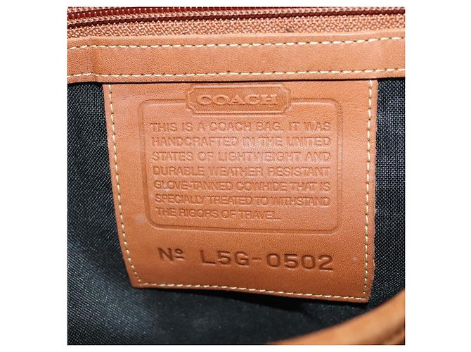 Coach Boston Tasche Leder 2way Braun Gold - Ansicht 12