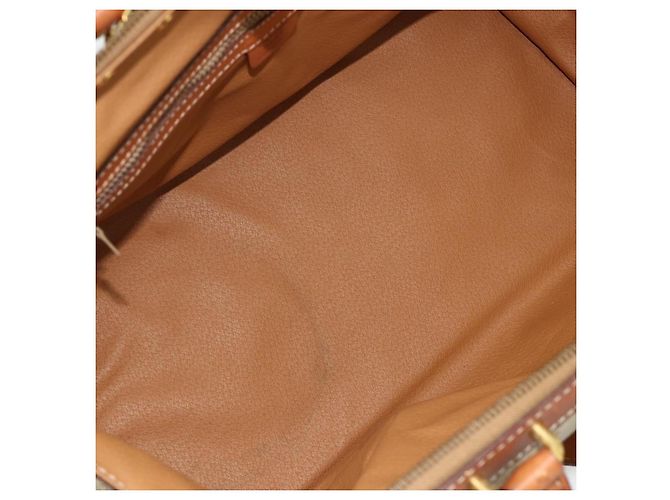 Céline CELINE Macadam Canvas Hand Bag PVC 2way Beige Gold - vista 11