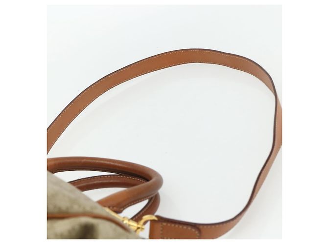 Céline CELINE Macadam Canvas Hand Bag PVC 2way Beige Gold - vista 15