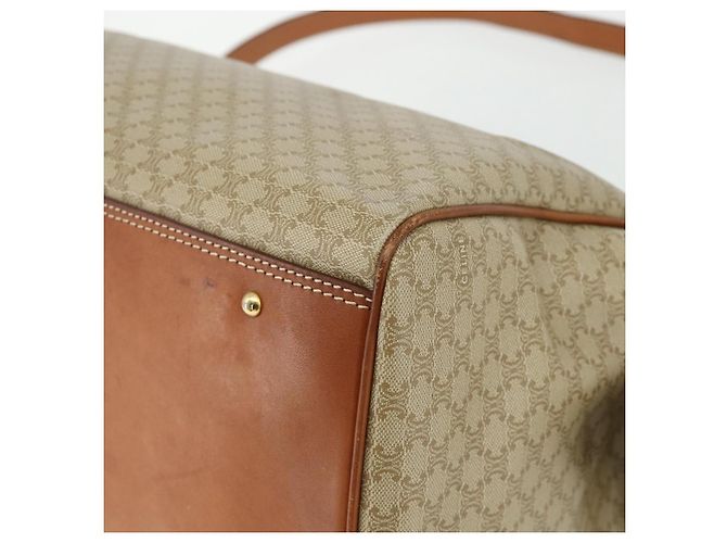 Céline CELINE Macadam Canvas Hand Bag PVC 2way Beige Gold - vista 16