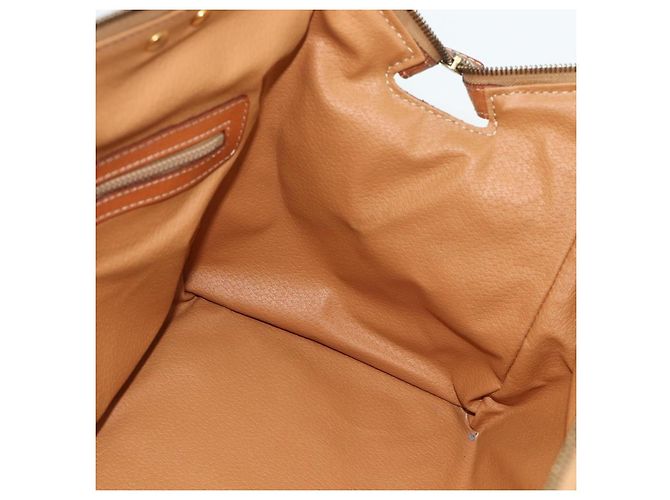 Céline CELINE Macadam Canvas Hand Bag PVC 2way Beige Gold - vista 20