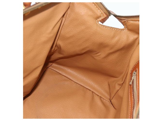 Céline CELINE Macadam Canvas Hand Bag PVC 2way Beige Gold - vista 21