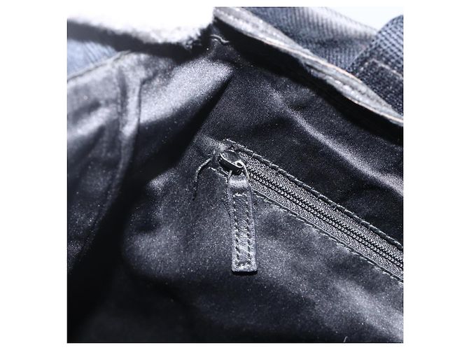 SAINT LAURENT Kahala Tote Bag Canvas Navy - vista 20