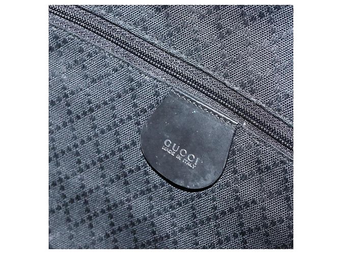 GUCCI Bamboo Shoulder Bag Nylon 2way Brown Silver - vista 18