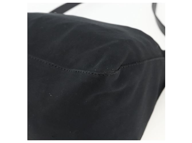 FENDI Mamma Baguette Shoulder Bag Nylon Black Silver - vista 15