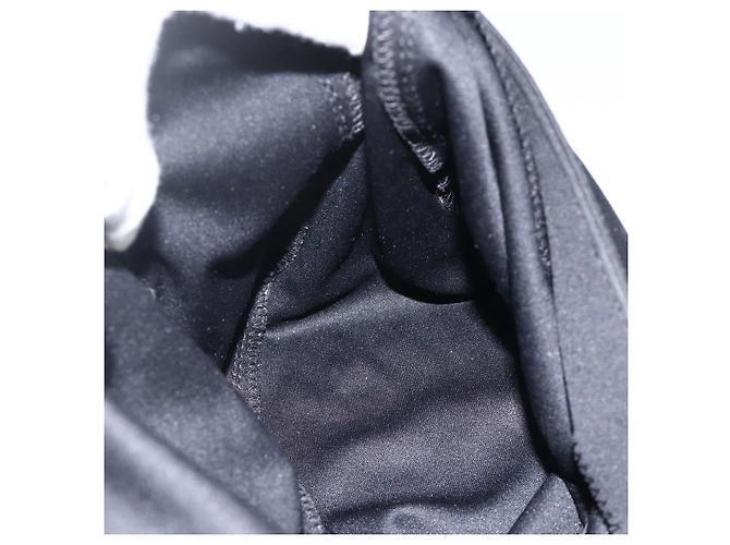 FENDI Mamma Baguette Shoulder Bag Nylon Black Silver - vista 18