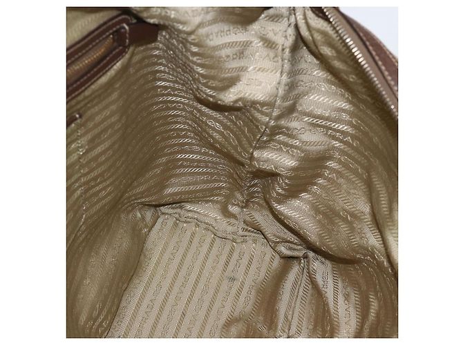PRADA Tote Bag Canvas Beige Gold - vista 19